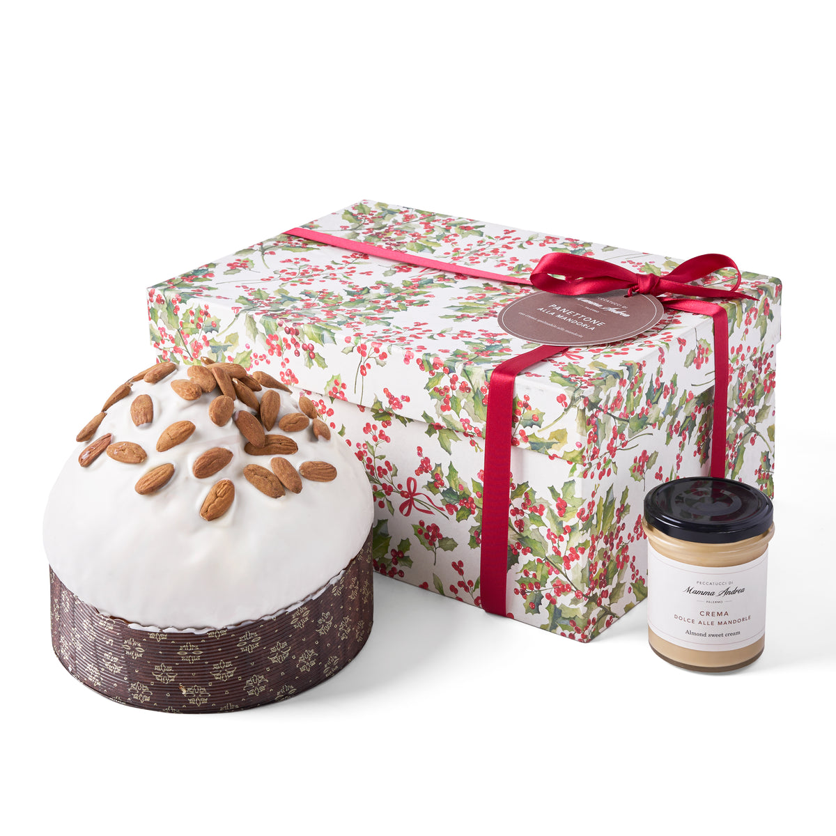 Panettone alle mandorle con crema spalmabile alle mandorle - I Peccatucci di Mamma Andrea
