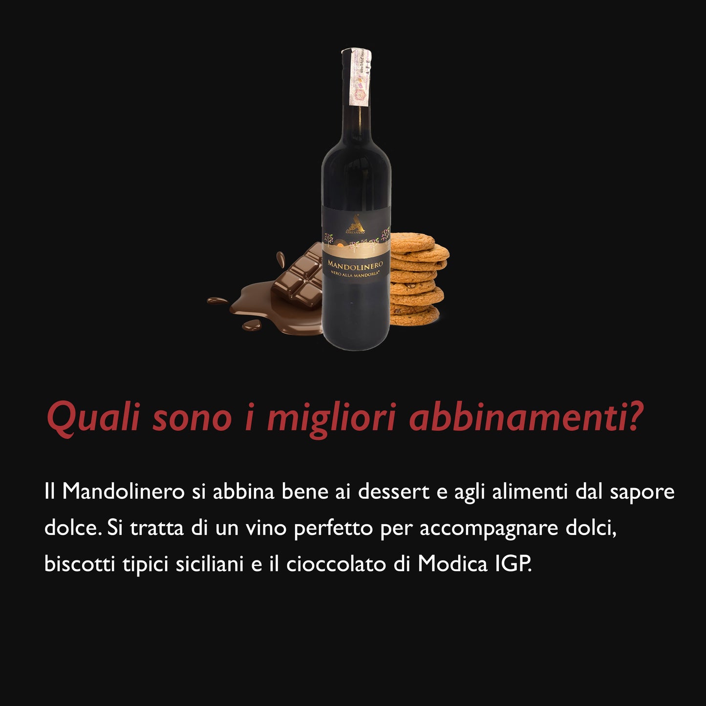 Mandolinero-Wein mit Avola-Mandeln – Assennato