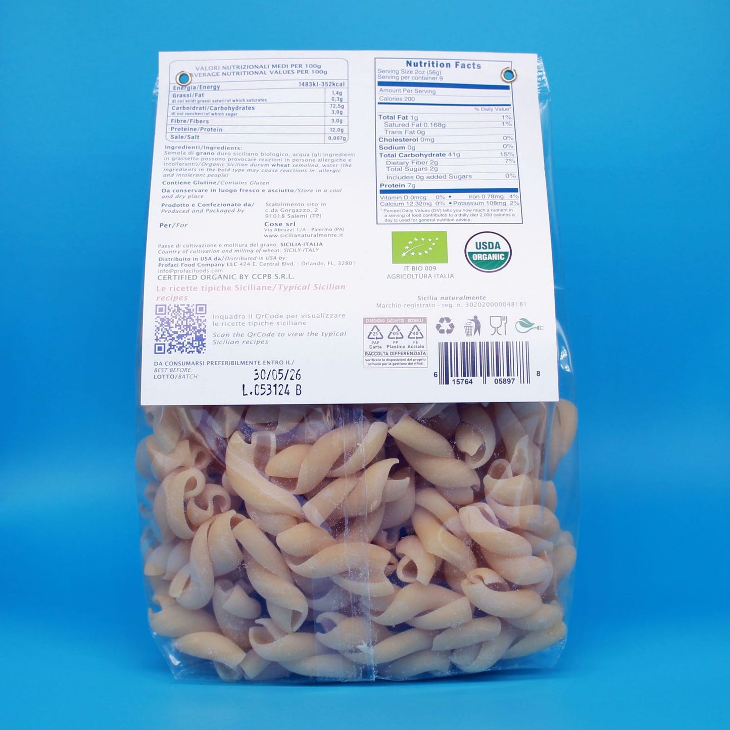 Pasta Trecce Bio-Sicily Of Course