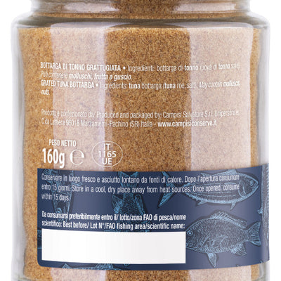Grated Sicilian Tuna Bottarga - Campisi Conserve