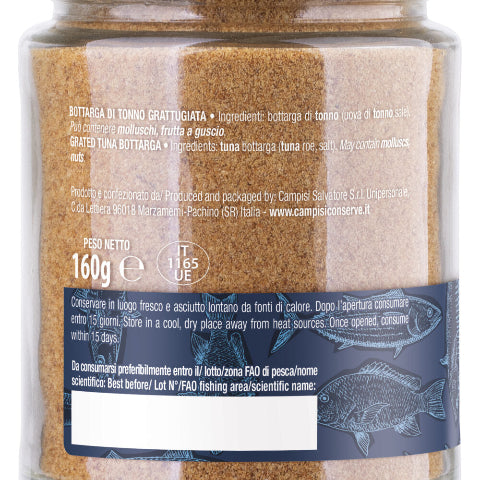Grated Sicilian Tuna Bottarga - Campisi Conserve