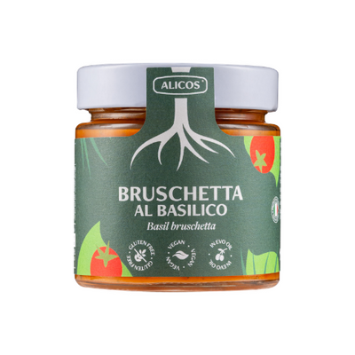 Sicilian Bruschetta with Basil - Alicos