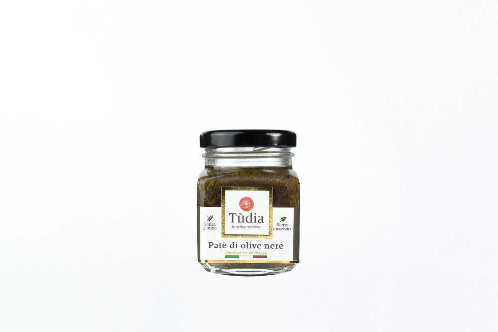 Sicilian Gluten Free Black Olive Patè - Tudia