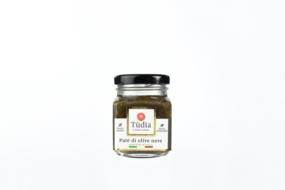Patè Siciliano di Olive Nere Senza Glutine - Tudia