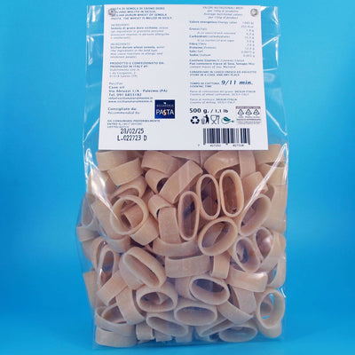 Sizilianische Hartweizen-Calamarata-Pasta - Sicily Naturally