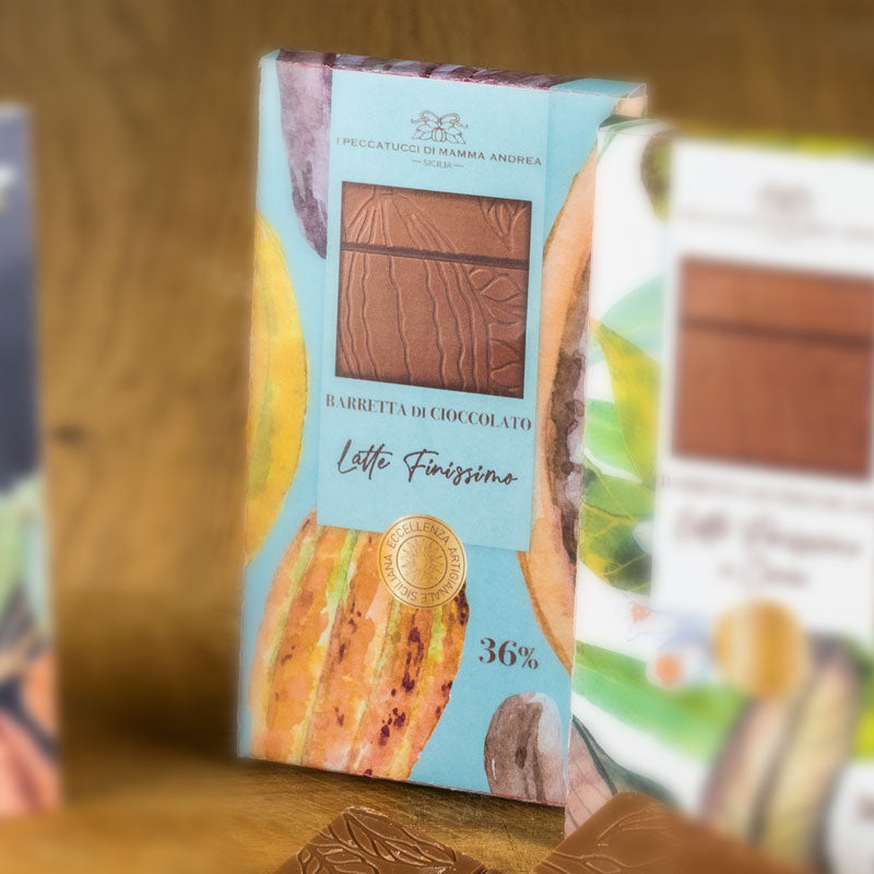 Barra de chocolate con leche fina-Mamma Andrea's Peccatucci