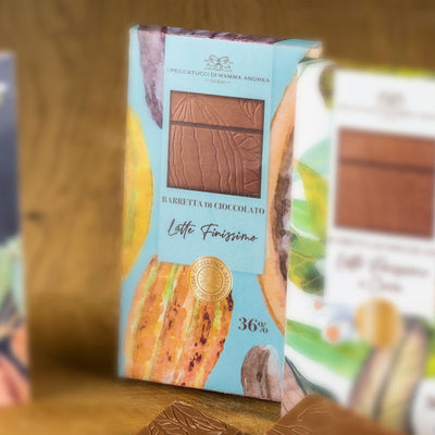Barra de chocolate con leche fina-Mamma Andrea's Peccatucci