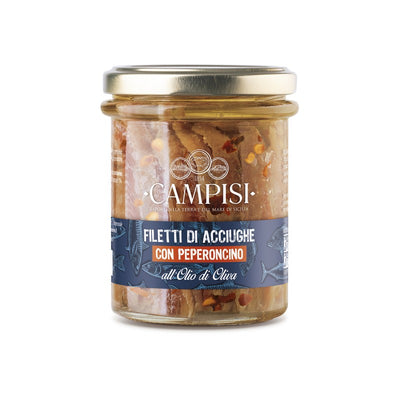 Filets d'anchois au piment - Campisi Conserve
