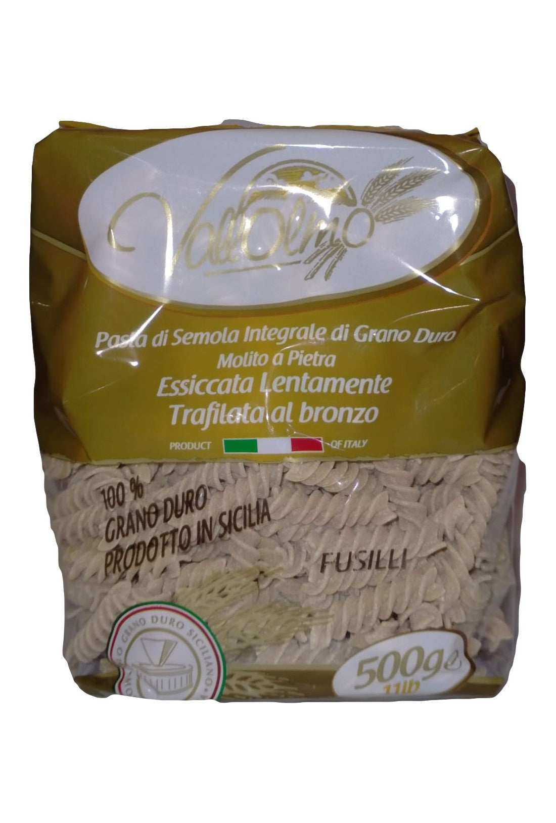 Pasta Siciliana Fusilli Integrali - Pastificio Vallolmo