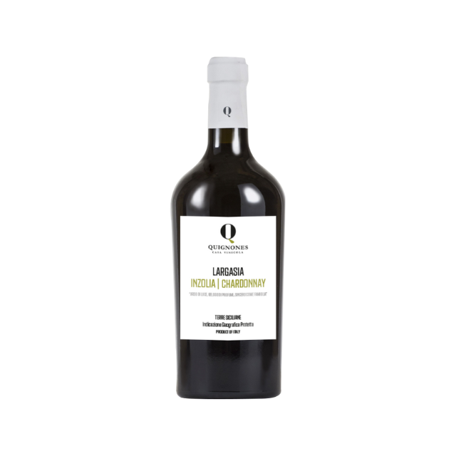 Largasia Inzolia and Chardonnay PGI Sicilian Lands White Wine - Quignones Sicilian Winery