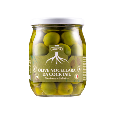 Sicilian Green Cocktail Olives - Alicos