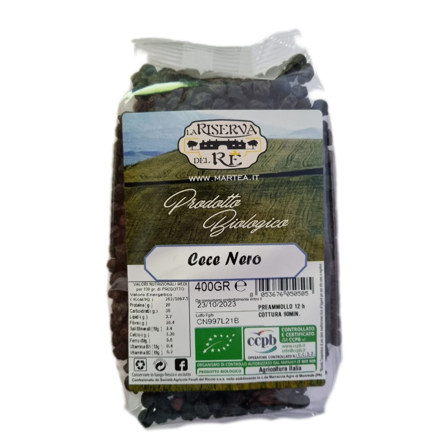 Garbanzos negros ecológicos de Sicilia - La Riserva del Re