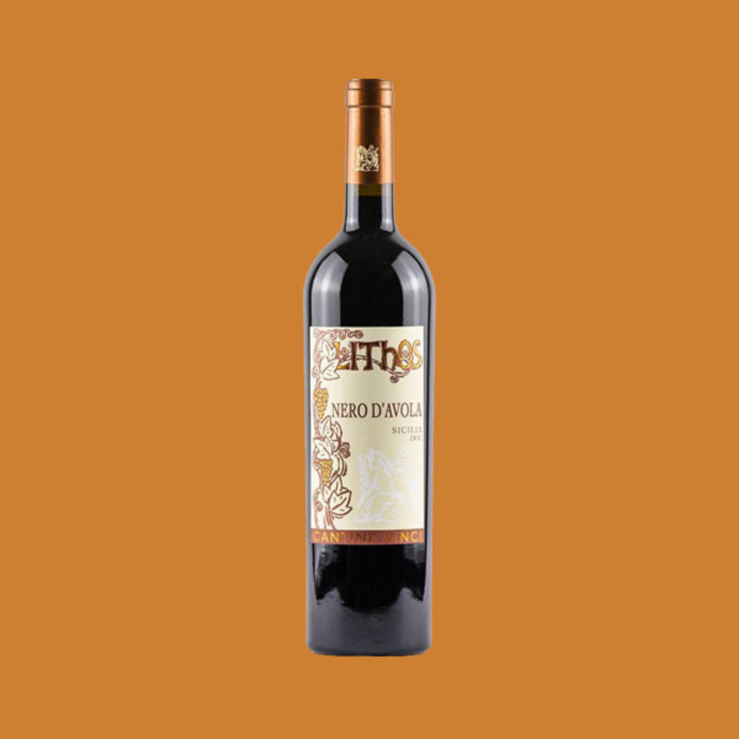 6 Botellas de Lithos Vino Nero d'Avola Sicilia Doc - Cantine Vinci –  Emporio Sicilia