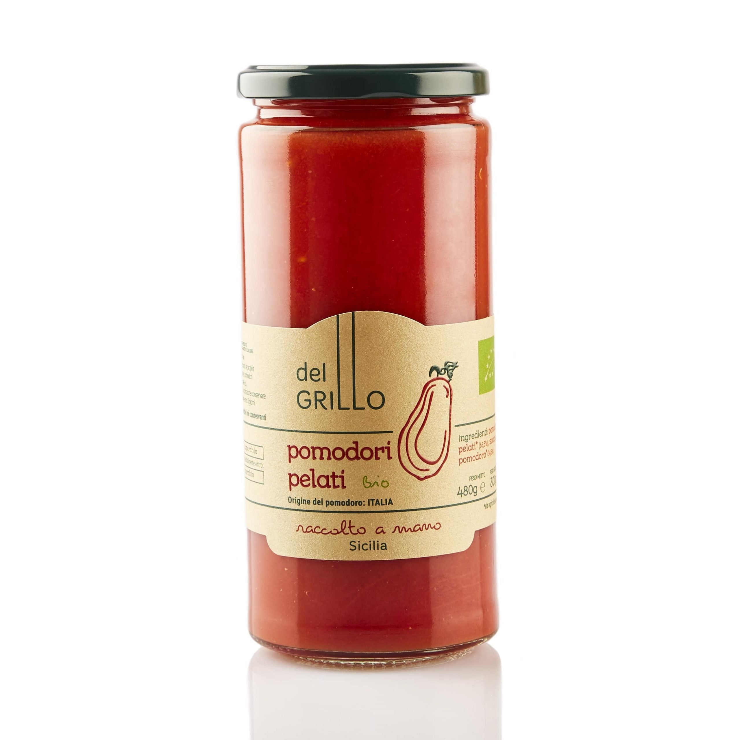 Pomodori Pelati Bio Siciliani - Del Grillo – Emporio Sicilia