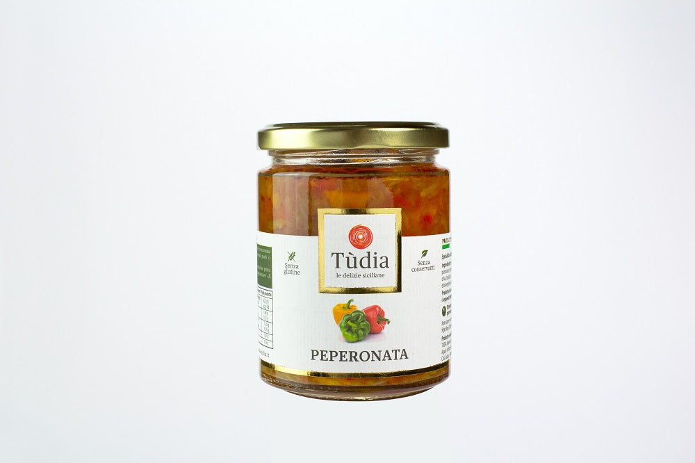 Peperonata Siciliana Senza Glutine - Tudia