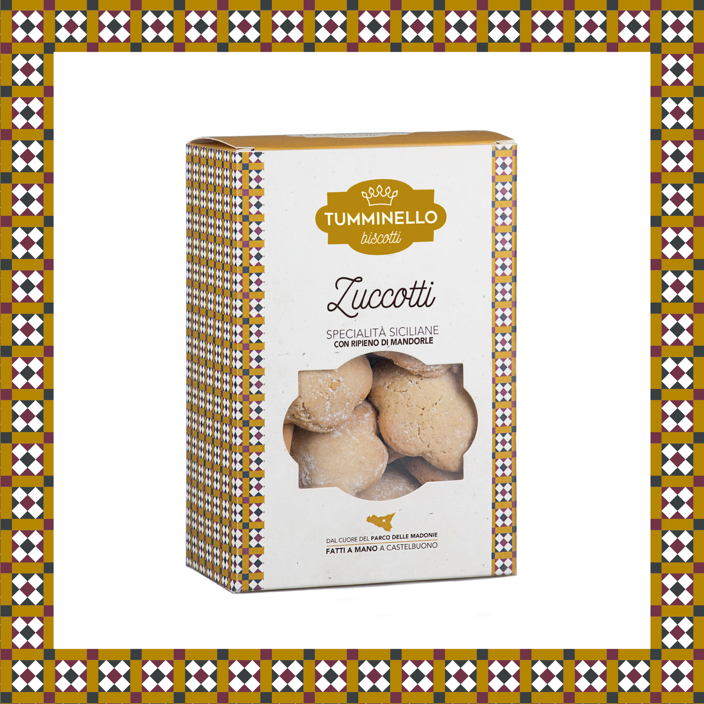 Zuccotti Biscuits siciliens fourrés aux amandes siciliennes - Tumminello