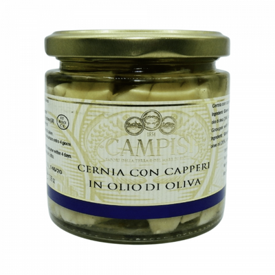 Grouper with Capers in Olive Oil - Campisi Conserve