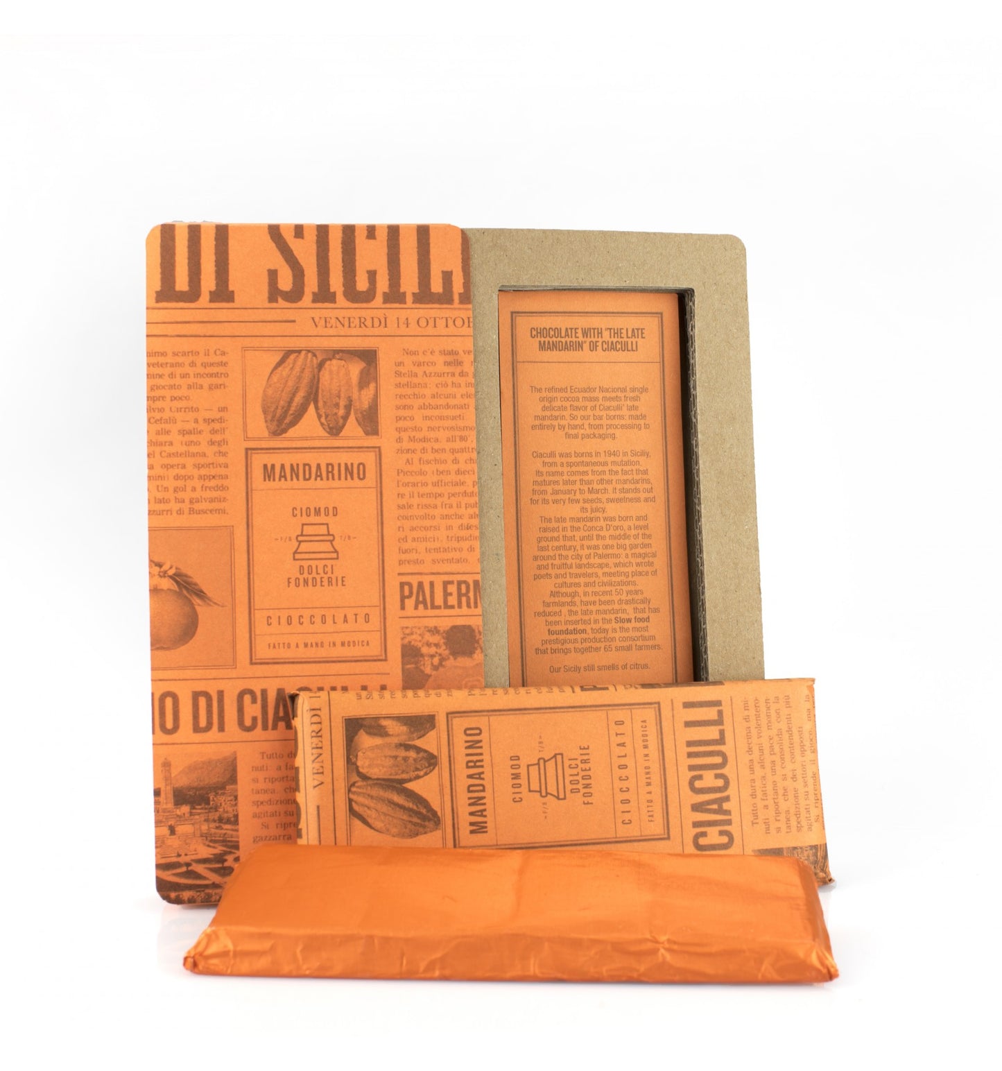 Modica IGP-Schokolade mit Ciaculli Late Mandarin - Ciomod
