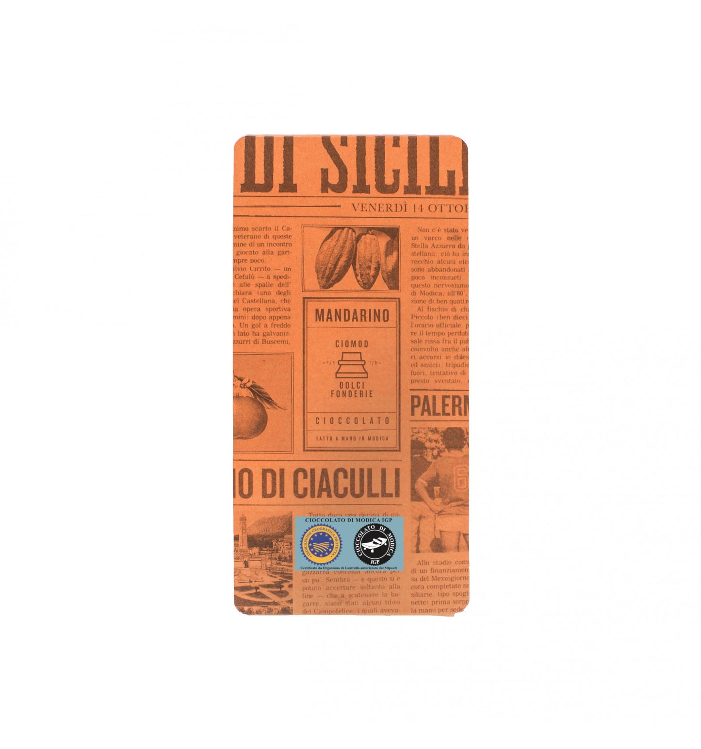 Modica IGP-Schokolade mit Ciaculli Late Mandarin - Ciomod