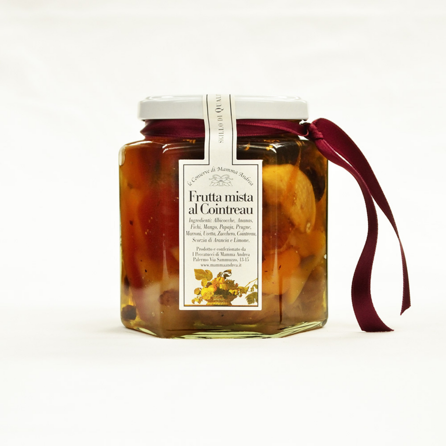 Conserva di Frutta Mista al Cointreau - I Peccatucci di Mamma Andrea