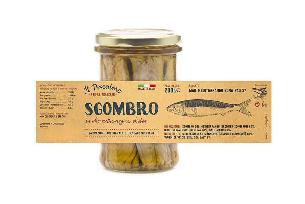 Mediterranean Mackerel Fillets in Extra Virgin Olive Oil - il Pescatore - Gustosi Sentieri