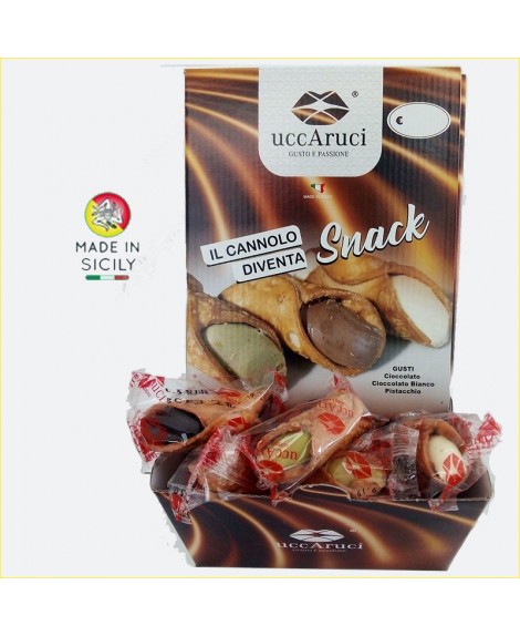 Mini Cannoli Siciliani Vari Gusti 4 Confezioni da 60 Pz - Uccaruci