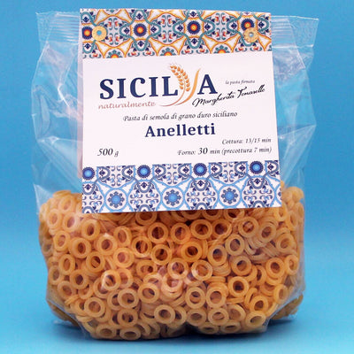 Sicilian Durum Wheat Anelletti Pasta - Naturally Sicily