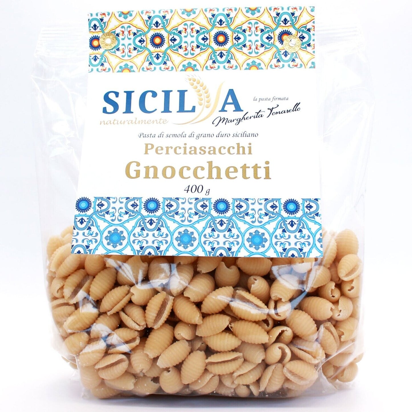Pasta Gnocchetti di Grani Antichi Siciliani Perciasacchi - Sicilia Naturalmente