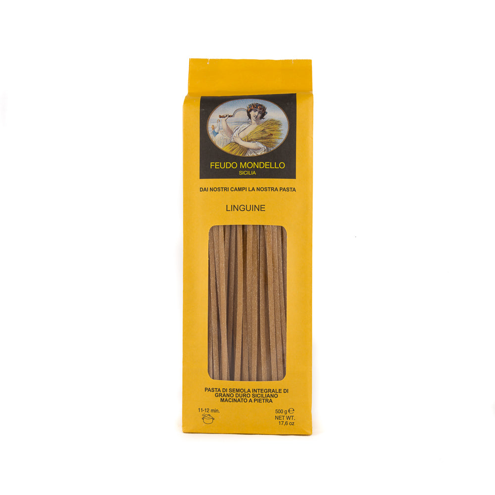 Pasta Linguine Integrali di Grano Duro Siciliano - Feudo Mondello
