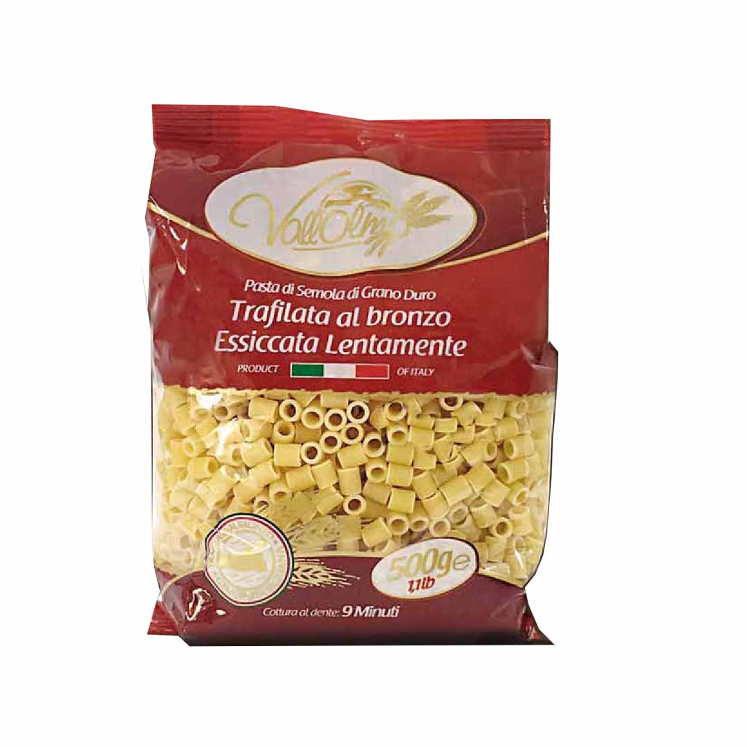 Pâtes siciliennes Ditalini Smooth - Usine de pâtes Vallolmo
