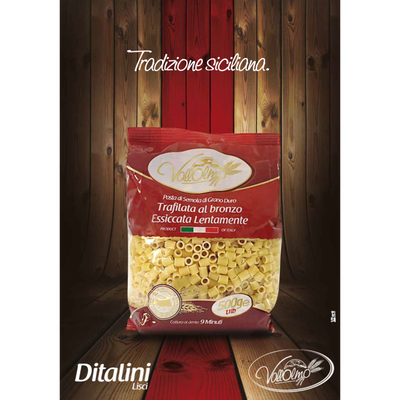 Pasta Siciliana Ditalini Smooth - Fábrica de pasta Vallolmo