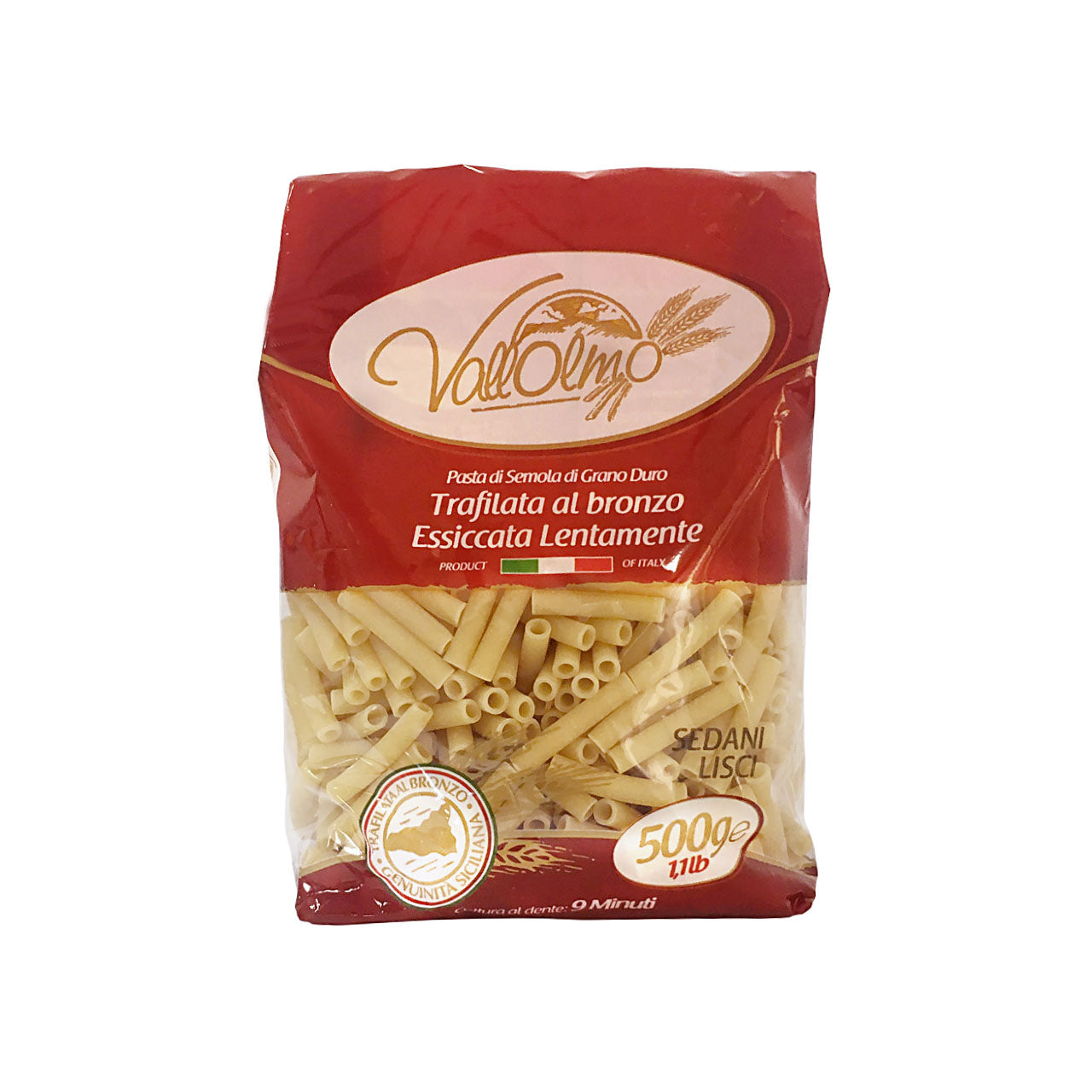 Pasta Siciliana Sedani Lisci - Pastificio Vallolmo
