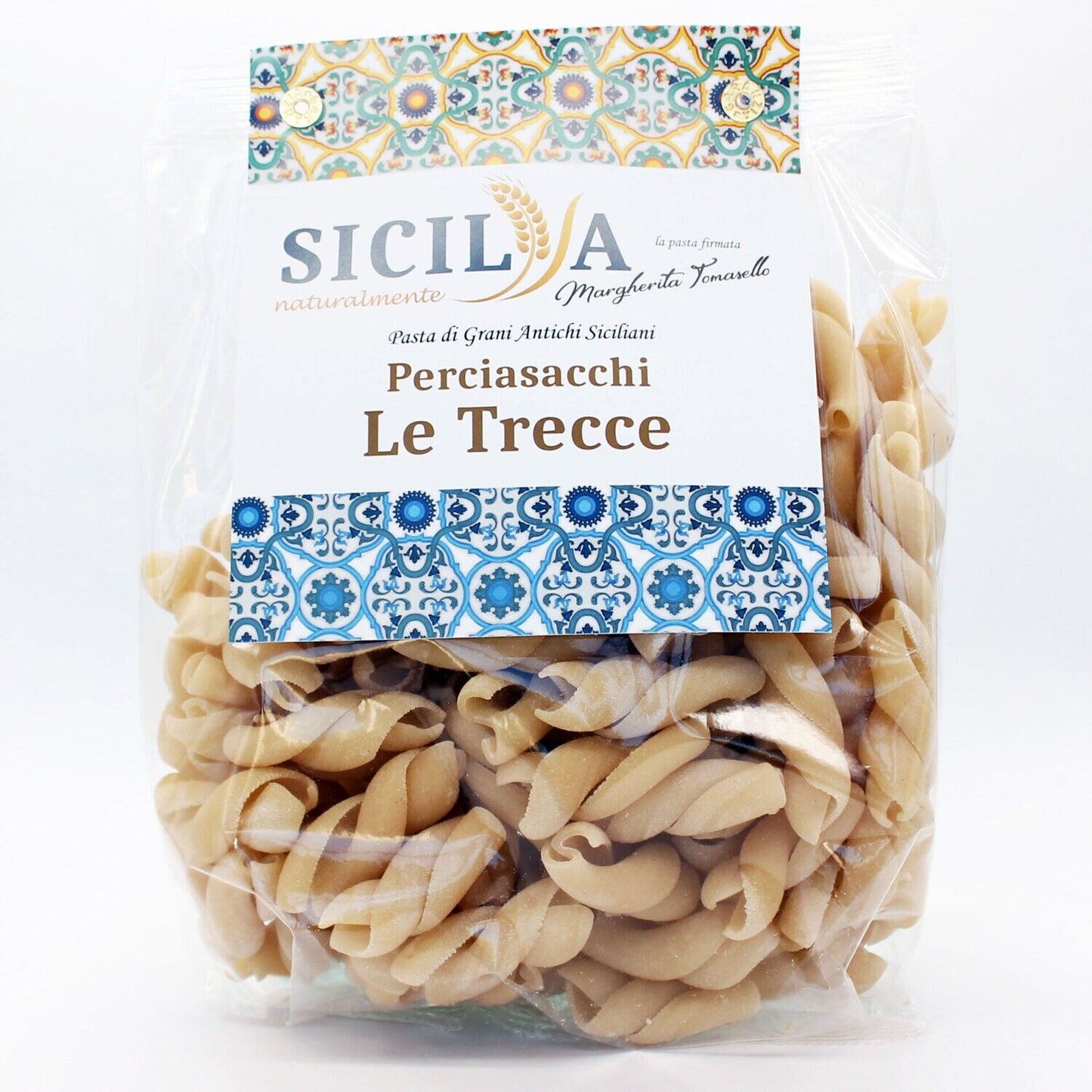 Pasta Trecce di Grani Antichi Siciliani Perciasacchi - Sicilia Naturalmente