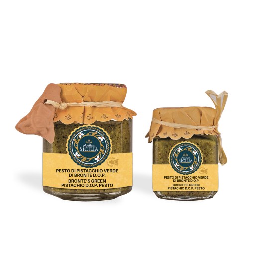 Pesto di Pistacchio con Pistacchio Verde di Bronte Dop - Antica Sicilia