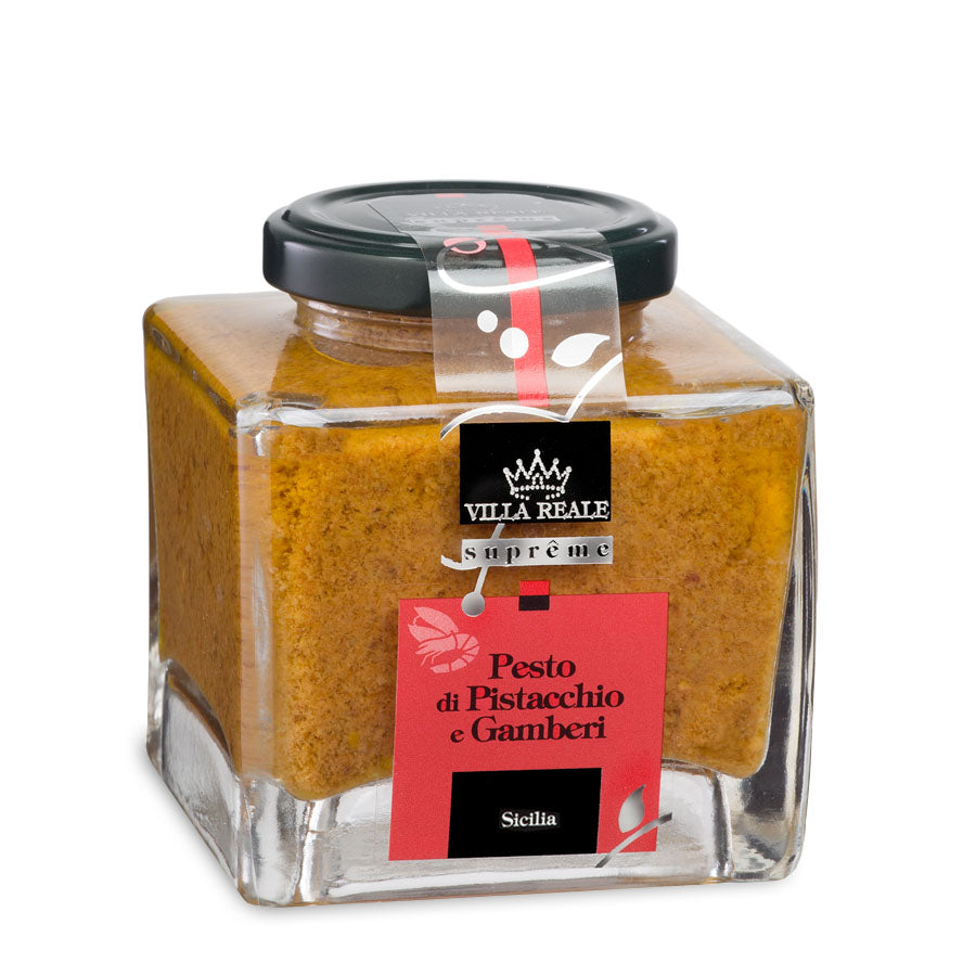 Pesto di Pistacchio e Gamberi di Sicilia - Villa Reale Supreme