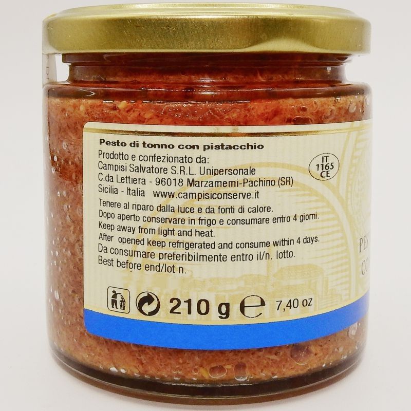 Pesto de thon à la pistache sicilienne - Campisi Conserve