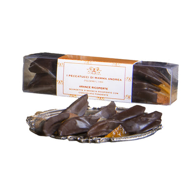 Cáscara de naranja cubierta de chocolate amargo – Mamma Andrea's Peccatucci