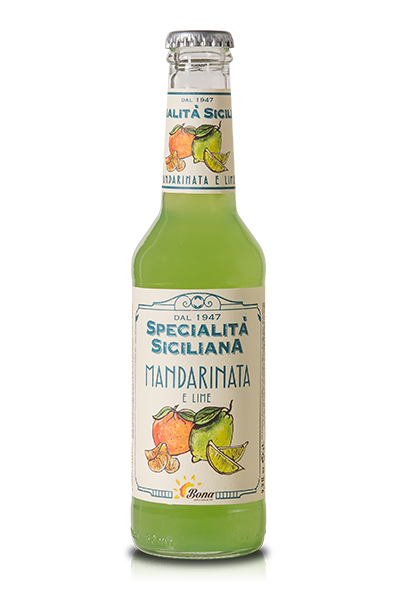 Specialità Siciliana Mandarinata e Lime - 24 Bottiglie - Bibite Bona