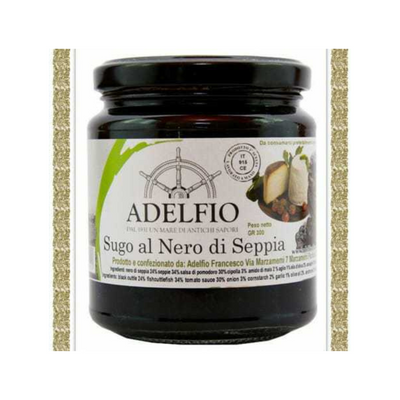 Sugo al Nero di Seppia di Sicilia 300g - Adelfio