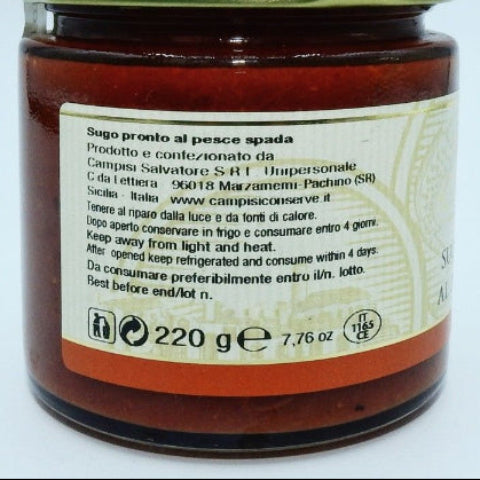 Sauce Espadon Sicilienne - Campisi Conserve