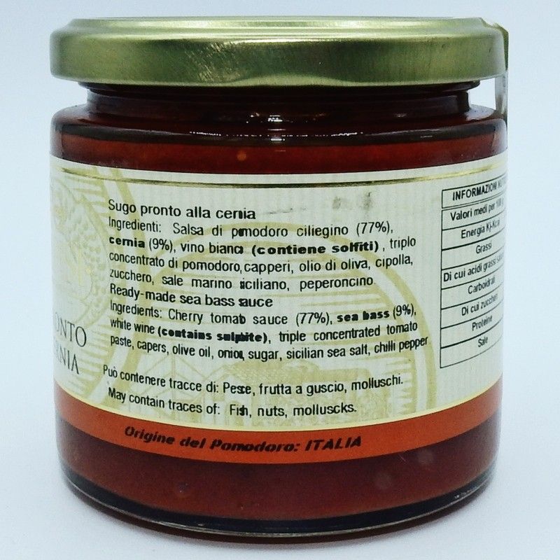 Sugo Pronto alla Cernia - Campisi Conserve