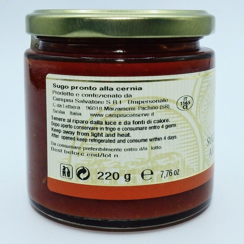 Sugo Pronto alla Cernia - Campisi Conserve