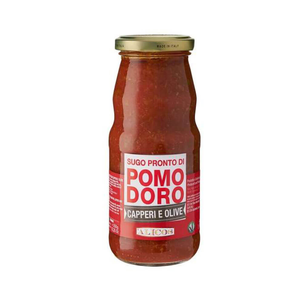 Sugo Pronto Siciliano di Pomodoro con Capperi e Olive - Alicos