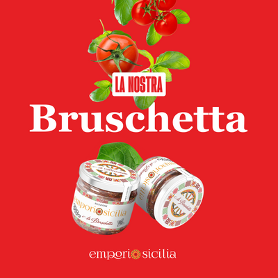 Bruschetta siciliana de albahaca - Emporio Sicily
