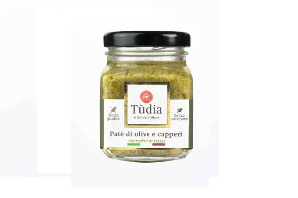 Patè Siciliano di Olive e Capperi Senza Glutine - Tudia