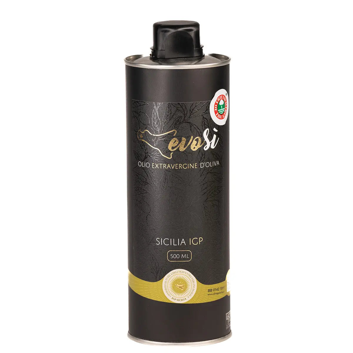 Aceite de oliva virgen extra Evosì - Mezcla 80% Nocellara dell'Etna y 20% Biancolilla - Abrazo