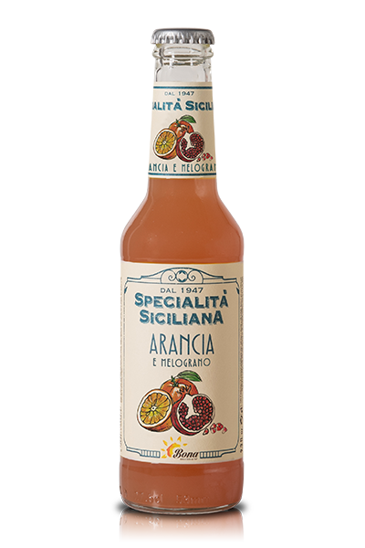 Specialità Siciliana Melograno e Arancia - 24 Bottiglie - Bibite Bona