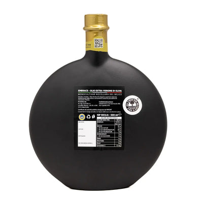 Botella de Aceite de Oliva Virgen Extra Siciliano - Monocultivar Nocellara del Belice - Embrace
