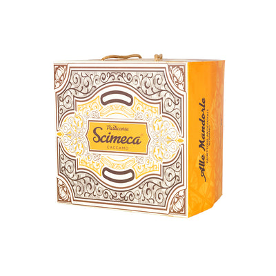 Panettone Artigianale alle Mandorle 850 gr. + Squeezer 190gr - F.lli Pasticceria Scimeca