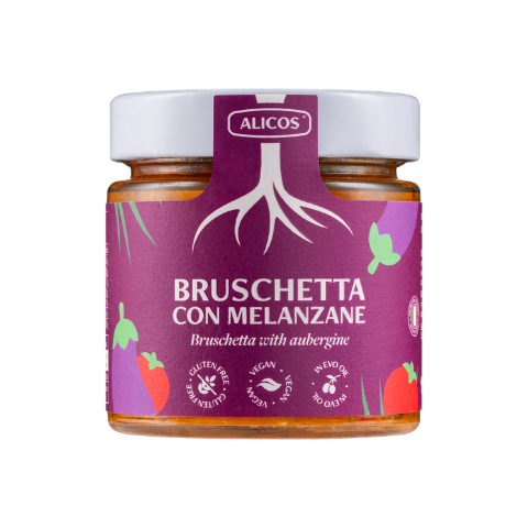 Sizilianische Bruschetta mit Auberginen - Alicos